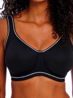 FREYA Size 40G Black Active Underwire Sports Bra